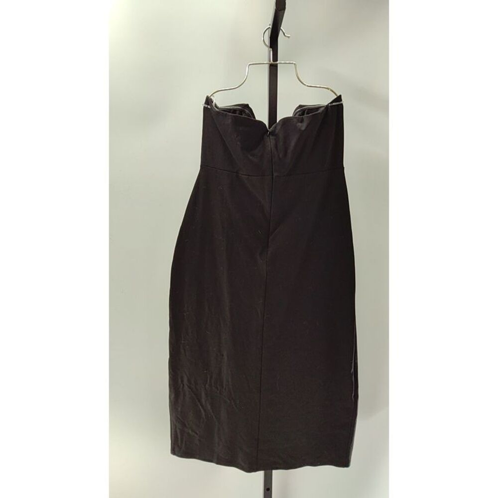 Lulus Women Bring The Poise Strapless Bow Midi Dress Black XL - Picture 2 of 2
